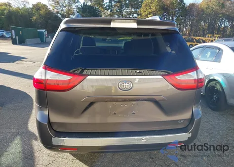 2015 Toyota Sienna Le 8 Passenger from USA, damaged, VIN 5TDKK3DC0FS671554